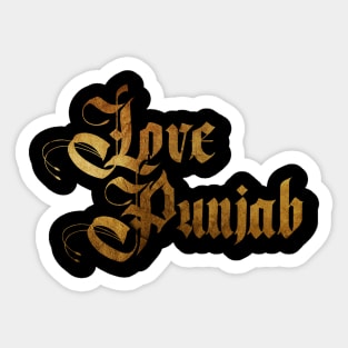 Love Punjab Sticker